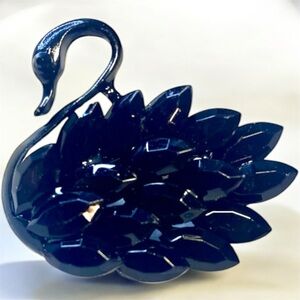 Elegant Black Swan Brooch